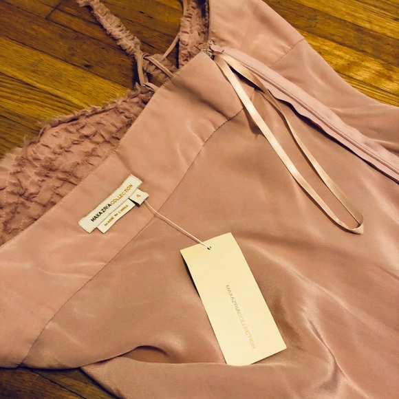 BCBG MaxAzria GORGEOUS silk ruffle dress. NWT - Picture 5 of 7